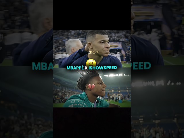 Mbappé 🫱🏼‍🫲🏾 Ishowspeed 💀🙏 #shorts #viralvideo #funny #trending #football