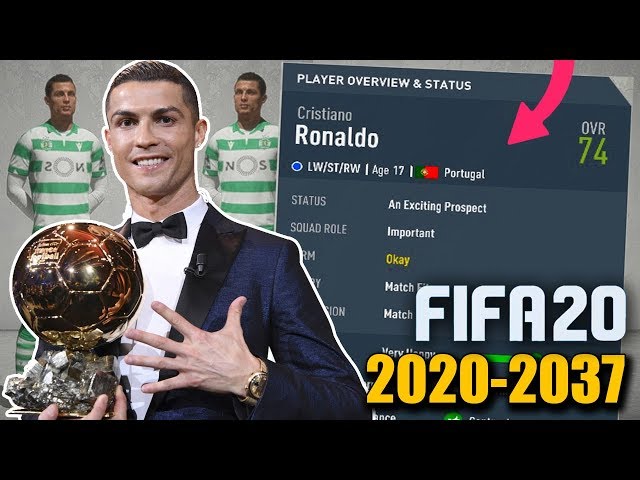 I RE-SIMULATED CRISTIANO RONALDO ENTIRE CAREER IN FIFA 20 (2020-2037) - Career Mode