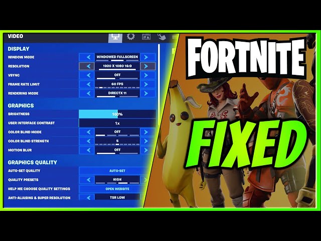 BEST Fortnite Graphics Settings (2024)