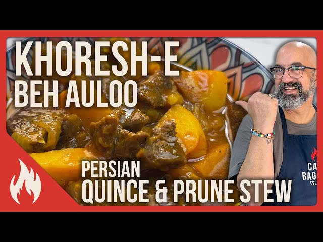 Persian Quince, Prune & Beef Stew (Khoresh-e Beh Auloo) خورش بِه آلو