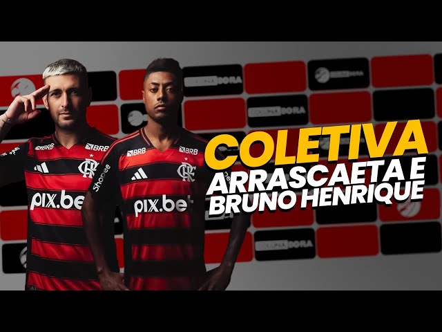 COLETIVA DE ARRASCAETA E BRUNO HENRIQUEAO VIVO