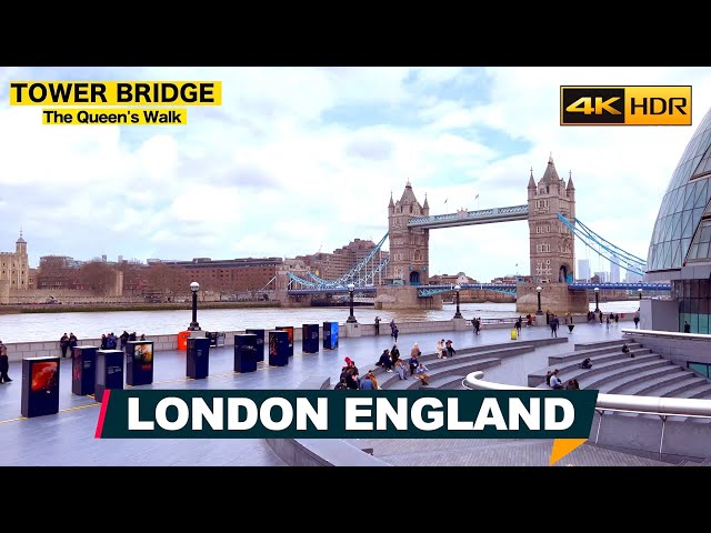 LONDON 🇬🇧 Tower Bridge, The Queen's Walk, Time ▶52 min (English Subtitles) [4K HDR]