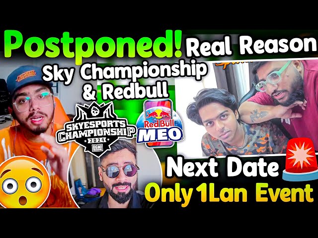 Skyesports Championship Also Postponed😳 Real Reason🚨 Next Date! Only One Lan Event🤔