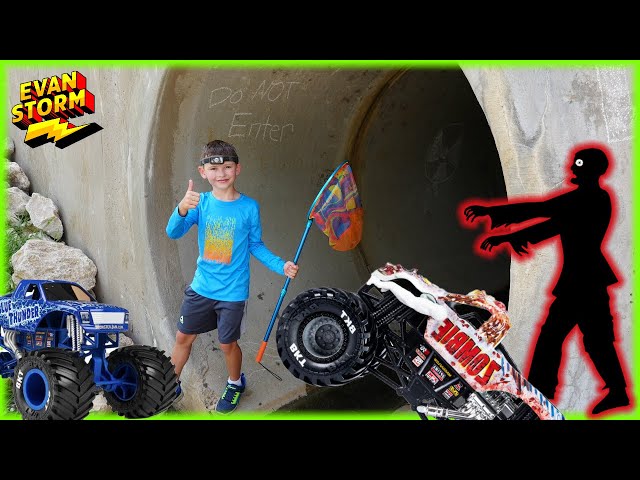 Secret Tunnel Monster Trucks Adventure Under The City