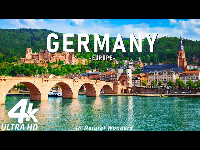 Germany 4K • Hidden Gems of Rhine Valley, Snowy Peaks & Gentle Piano | Natural Landscape