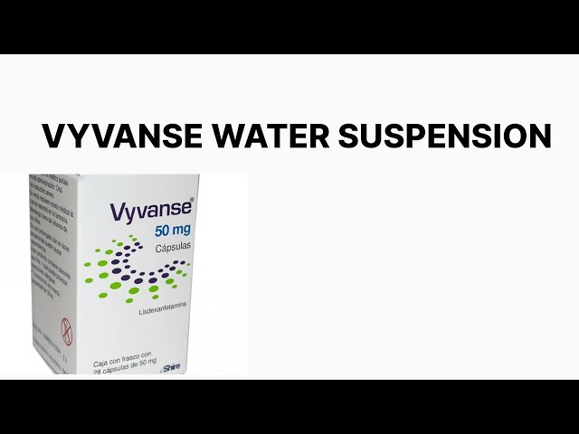 How to prepare Vyvanse in a water suspension and titrate the dosage