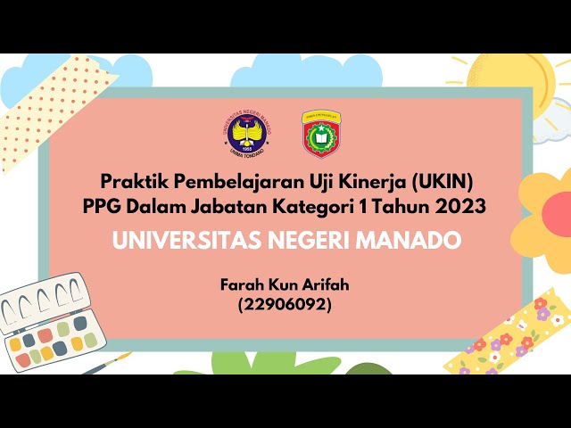 VIDEO PEMBELAJARAN UJI KINERJA (UKIN)||MATERI POSTER DIGITAL||PPG DALAM JABATAN TAHUN 2023||UNIMA