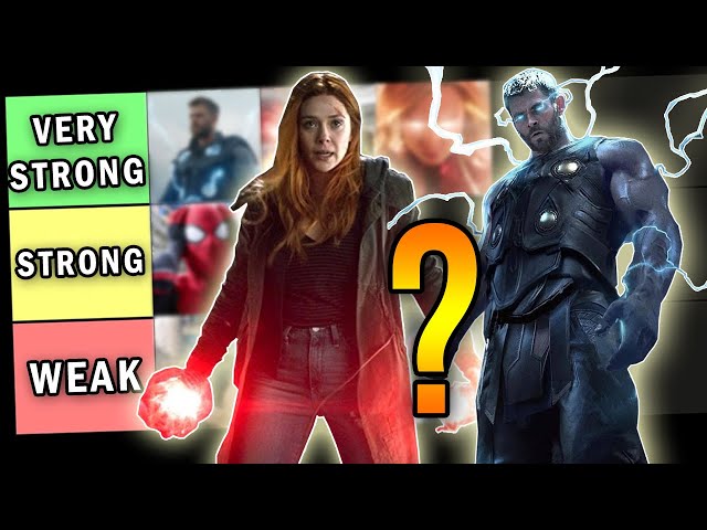 THOR vs. WANDA - WHO IS STRONGER? | The Boys Rank the MCU Characters (Tier List).