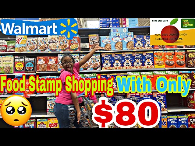 SPENDING MY LAST $80 IN FOOD STAMPS AT WALMART FEEDING A FAMILY OF 4 +MEAL PLAN FOR THE WEEK