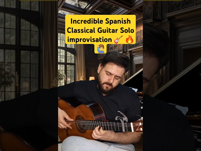 EXPERIENCE the Magic of Spanish Classical Guitar Solo Improv! #shorts