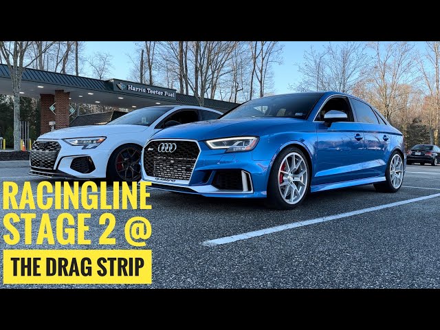 Quarter mile drag strip action with Racingline Stage 2! | NEW PB! | 8Y S3 MQB EVO