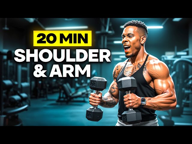 20 MINUTE SHOULDER AND ARM WORKOUT (DUMBBELLS BLAST)