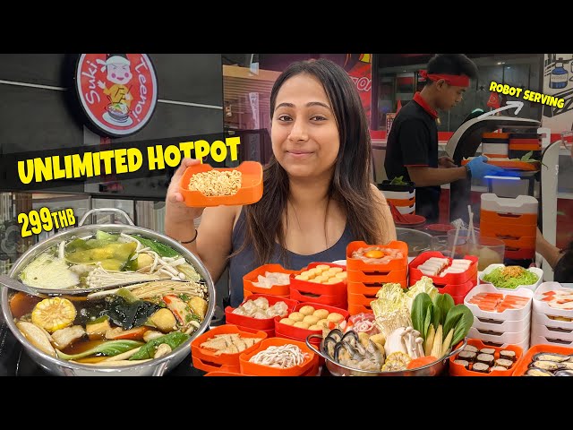 All-You-Can-Eat Cheapest Hotpot Buffet | Suki Teenoi, Bangkok