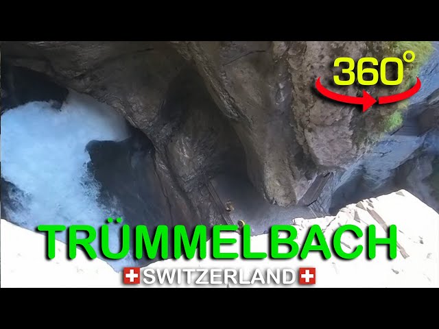 Trümmelbach Falls in Lauterbrunnen 🇨🇭 Switzerland 🇨🇭 - VR 360°