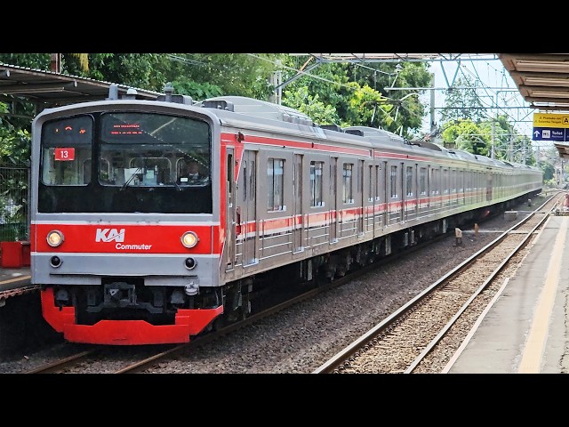 [4K] Stasiun Kramat: Kompilasi Kereta JR 205, TM 6000, CC 201, CC 206 | KRL Commuter Line (1/3)