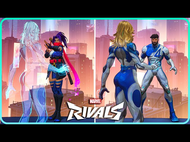 All Invisible Woman Unique Interactions & Hero Specific Eliminations Marvel Rivals