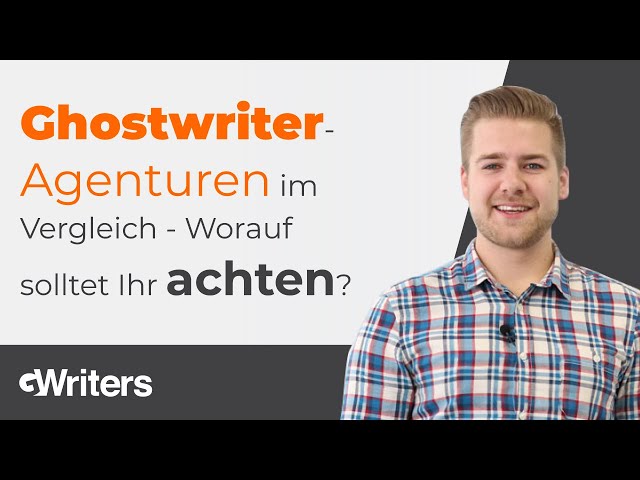 Ghostwriter Agenturen im Vergleich - Worauf solltet Ihr achten?