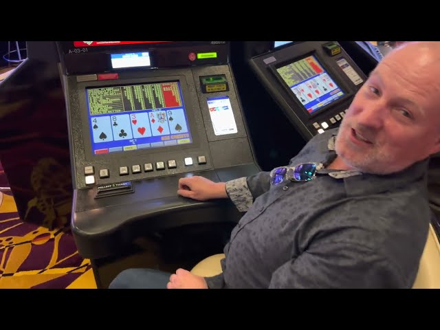 I played a progressive video poker machine that has a $1850 royal flush!