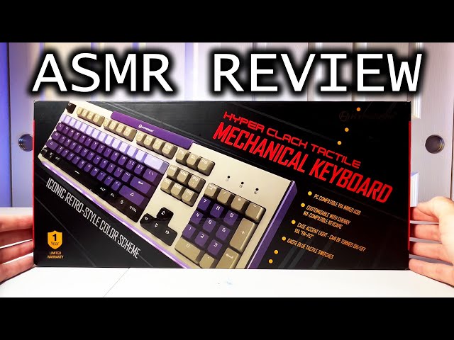 ASMR - HyperClack Tactile Mechanical Keyboard (UNBOXING & REVIEW)