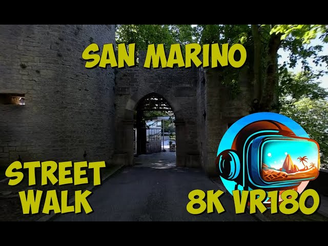 13 San Marino Walking down Mount Titano from the towers 8K 4K VR180 3D Travel