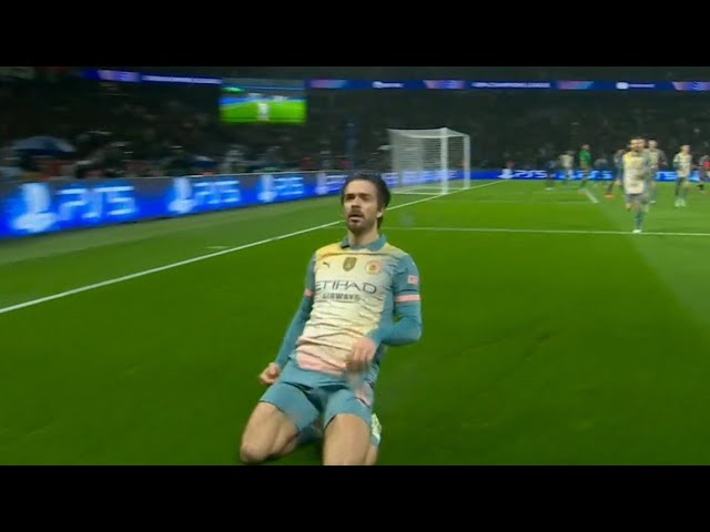 Jack Grealish Goal | PSG vs Manchester City 4-2 | Highlights | Champions League 25