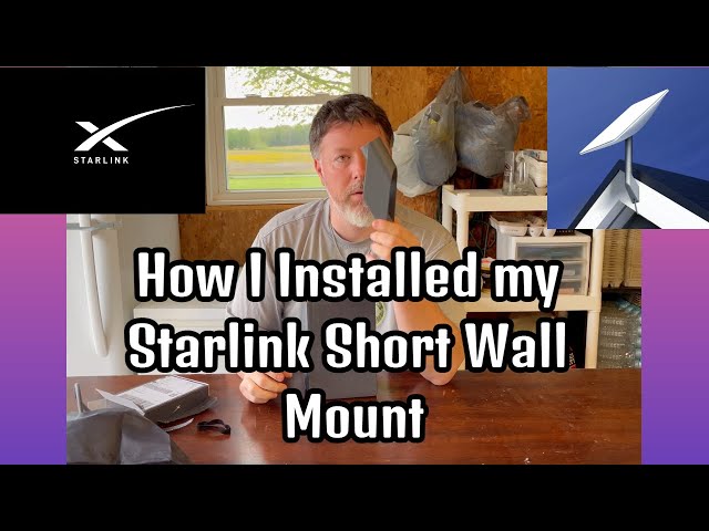 New Starlink Short Wall Mount Installation