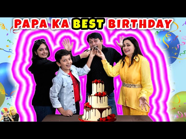 PAPA KA BEST BIRTHDAY | Who knows Dad better | YouTube Diamond Play Button | Aayu and Pihu Show