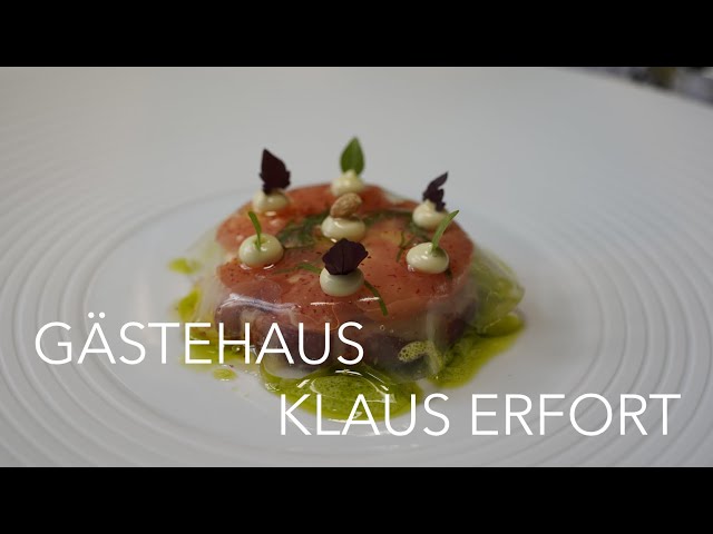 Fabulous Fine Dining Experience at three MICHELIN-starred Gästehaus Klaus Erfort - 8 great courses!