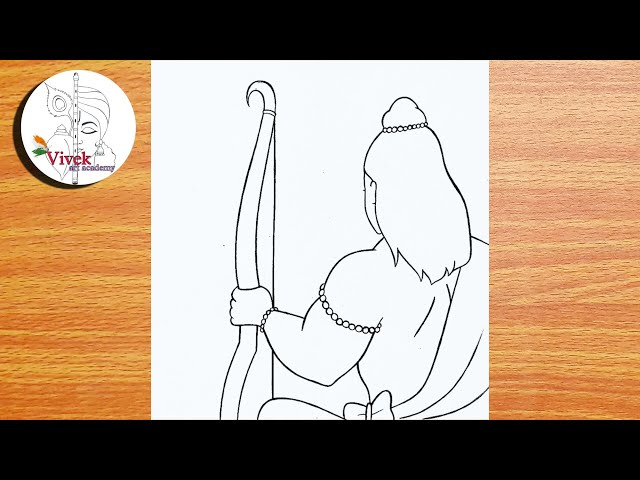 Lord Ram Backside Drawing | Easy Drawing | How to Draw Beautiful Ram Bhagwan