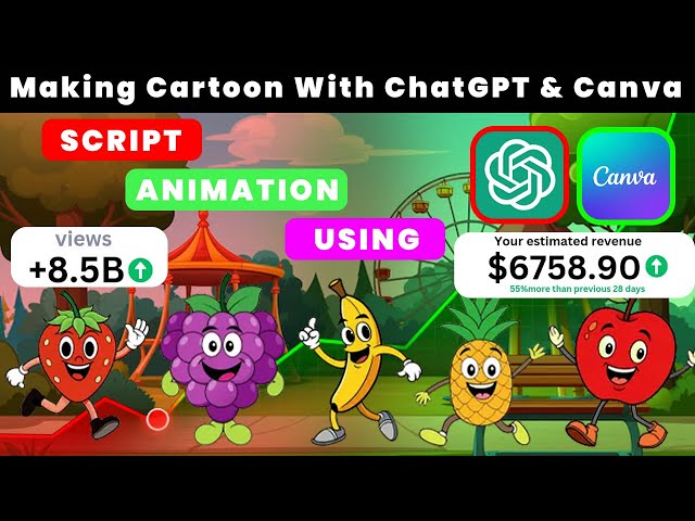 Make $10K /MONTH by Making FACELESS KIDS EDUCATIONAL ANIMATION Using ChatGPT & Canva