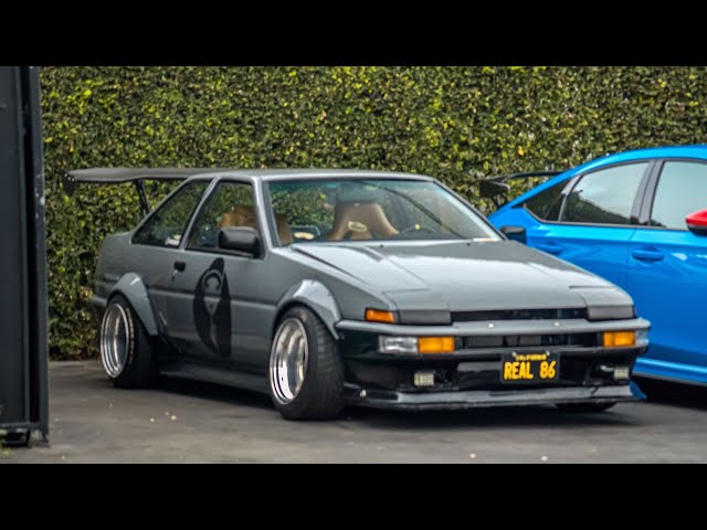 RAW AE86 Toyota Corolla at Morning Car Club Meet!