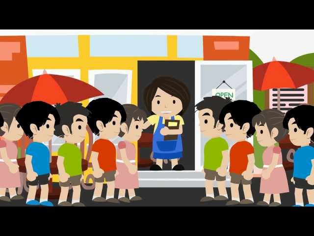 Corporate Cartoon Animation with Infographic Motion Graphic Commercial