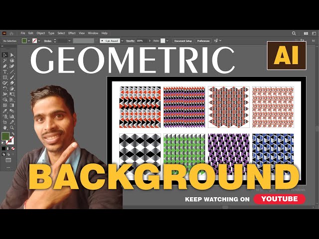 "Adobe Stock Magic: Geometric Triangle Patterns Tutorial"