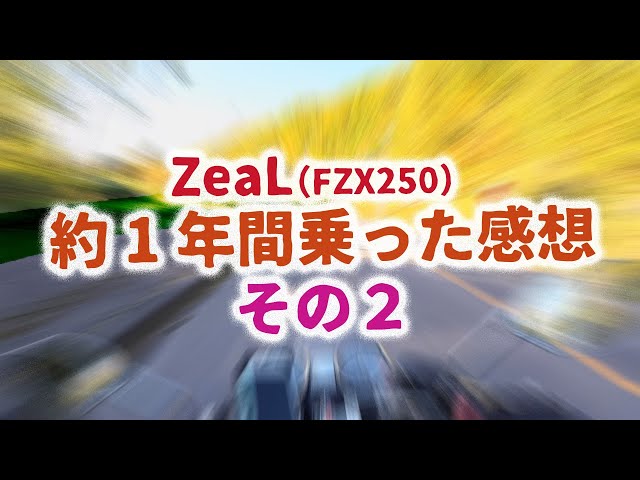 【ZeaL】ZeaL 250 に約１年間乗ってみた感想レビュー② バイク ジール モトブログ Hokkaido FZX250