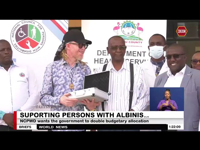 Supporting people with albinism : NCPWD wants the government to double budgetary allocation