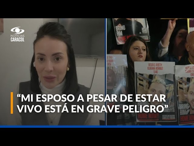 Duro testimonio de colombiana esposa de israelí secuestrado por Hamás