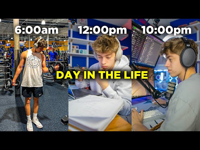 A Day in the Life of a 19 Year old Streamer and College Student!