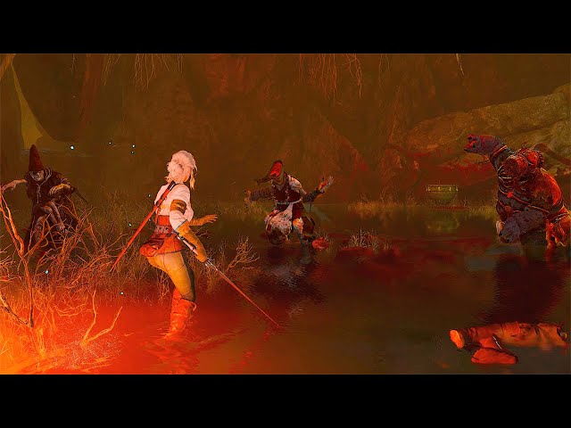 The Witcher 3 Next-Gen Update - Ciri vs The Crones on the Ultimate Difficulty with Cutscenes