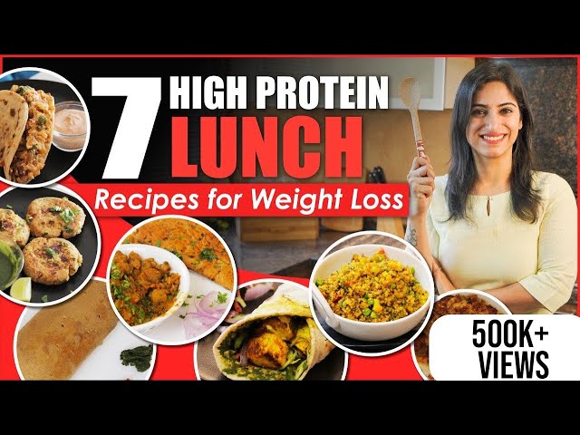 7 High Protein Veg LUNCH RECIPES for Weight Loss | By GunjanShouts