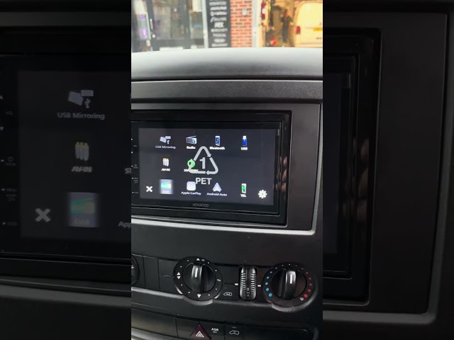 VW Crafter Car Stereo Install Apple CarPlay KENWOOD DMX5020DABS #vwcaddy #vwtransporter #caraudio