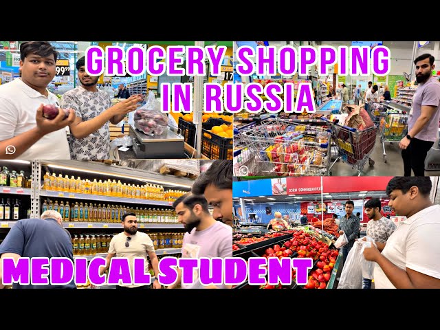 GROCERY SHOPPING RUSSIA- EXPLORING LENTA RUSSIAN SUPERMARKET VEGETABLE PRICES, FRUITS…| MBBS RUSSIA