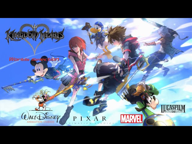 Kingdom Hearts Worlds Selection Music Video w/MVC3 Music