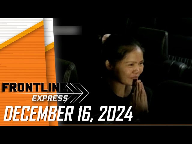 FRONTLINE EXPRESS LIVESTREAM | December 16, 2024 | 4:50PM