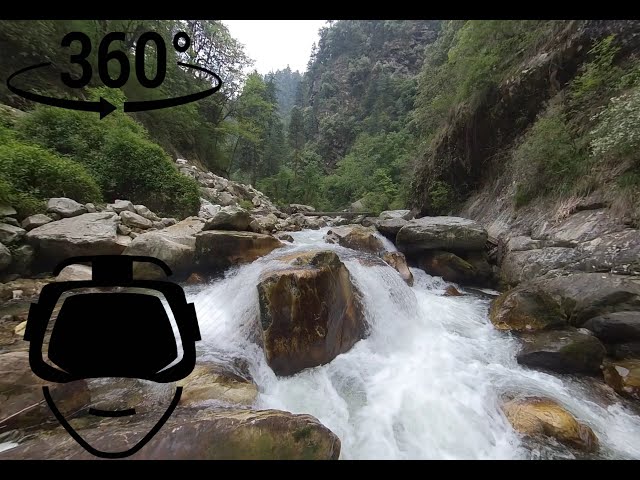 Parvati River | Kasol | Himachal Pradesh | 360° VR  * Possibly the most Relaxing 6 mins ever *