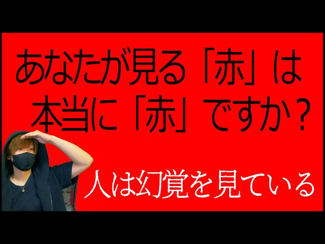 【常識を疑え】人間は本当にみんな同じ世界を見ているのか？～色覚の不思議～「不可能な色」体験コーナーあり。【都市伝説】