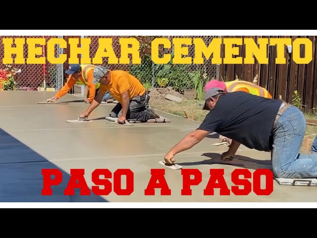 Como Hacer Un Patio de Cemento en la Yarda (Concrete Back Patio) y Extender el Driveway Paso a Paso