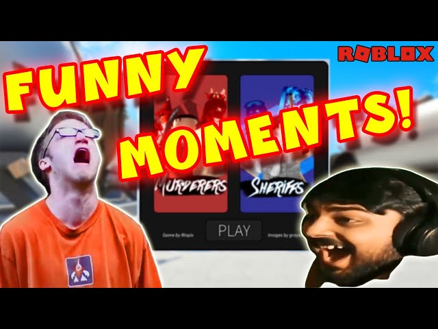 MELHORES MOMENTOS NO MURDERERS VS. SHERIFFS!|| FUNNY MOMENTS - ROBLOX