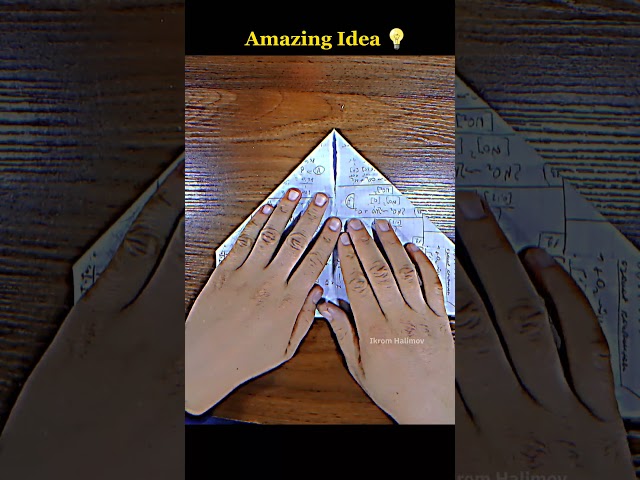 Let's make a paper airplane that flies far and high #tutorial #handcraft