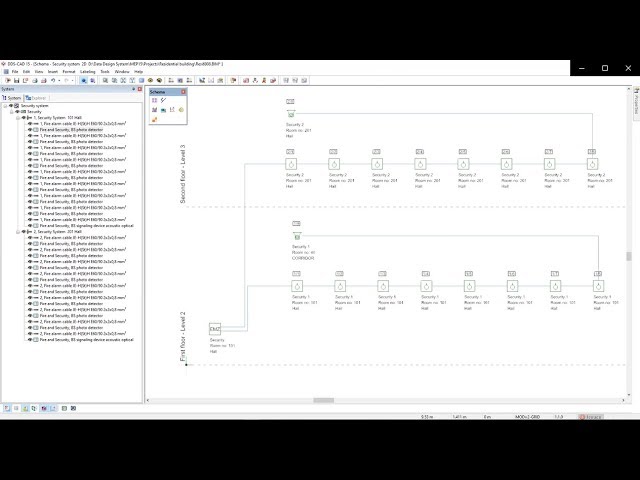 New in DDScad 15: System Diagrams for Security and Nurse Call Systems