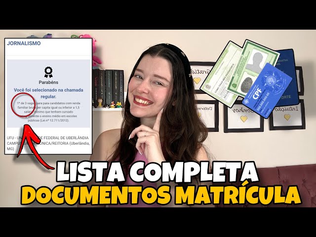 COMO FAZER MATRÍCULA NA UNIVERSIDADE PELO SISU? | Todos os Documentos para a Matrícula no Sisu!